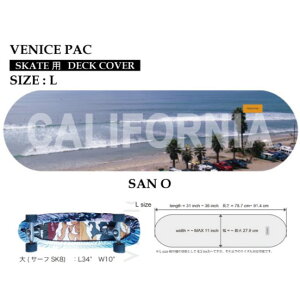 VENICE PAC DECK COVER fbLJo[ L SIZE SAN O CARVER J[o[ XP[g{[h P[X obO Jo T[tXP[g OXP[g SURF SKATE