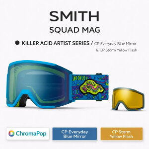 25-26 SMITH �X�~�X �A�W�A���t�B�b�g �y SQUAD MAG KILLER ACID ARTIST SERIES �z �X�m�[�{�[�h �X�L�[ �S�[�O�� �X�m�{ GOGGLE ���{���K�i