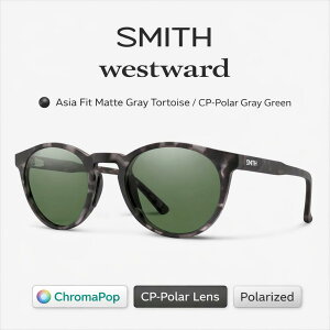 SMITH �X�~�X �T���O���X �y WESTWARD Matte Gray Tortoise �z �t�B�b�V���O �A�E�g�h�A �t�@�b�V���� �T�[�t�B�� �L�����v ���]�� �����j���O ASIAN FIT
