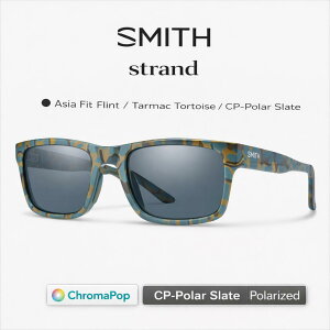 SMITH �X�~�X Strand �X�g�����h Matte Flint / Tarmac Tortoise CP Polarized Slate �A�W�A�t�B�b�g �Ό� �T���O���X