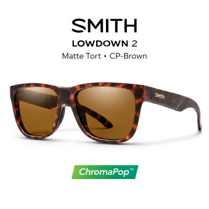 SMITH �X�~�X �T���O���X �y Lowdown 2 Matte Tortoise �z �t�B�b�V���O �A�E�g�h�A �t�@�b�V���� �T�[�t�B�� �L�����v ���]�� �N���}�|�b�v