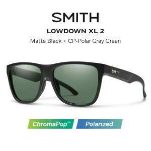 SMITH �X�~�X �T���O���X �y Lowdown XL 2 Matte Black �z �t�B�b�V���O �A�E�g�h�A �t�@�b�V���� �T�[�t�B�� �L�����v ���]�� �N���}�|�b�v �Ό�