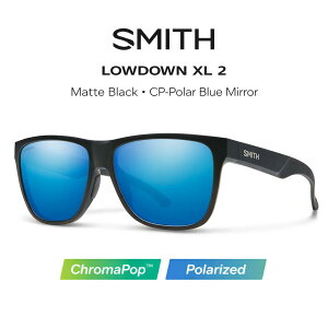 SMITH �X�~�X �T���O���X �y Lowdown XL 2 Matte Black �z �t�B�b�V���O �A�E�g�h�A �t�@�b�V���� �T�[�t�B�� �L�����v ���]�� �N���}�|�b�v �Ό�