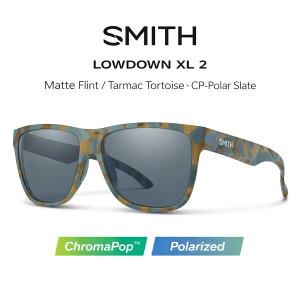 SMITH �X�~�X Lowdown XL 2 ���[�_�E��XL2 Matte Flint / Tarmac Tortoise CP Polarized Slate �Ό� �T���O���X