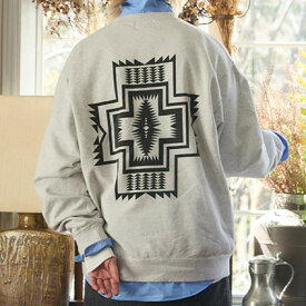 ペンドルトン メンズ ロングスリーブ バックプリント スウェット PENDLETON 長袖 トレーナー コットン 日本企画 ジャパンフィット 10019 Birch Harding Star