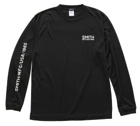 SMITH ISSUE LONG SLEEVE DRY ブラック 吸汗速乾 長袖ドライTシャツ メンズ/ユニセックス スポーツ アクティブウェア