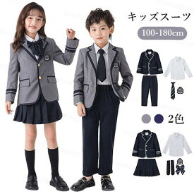 七五三 長袖 ジャケット 6点セット 5点 キッズ 上下セット 男の子 卒園 女の子 入 スカート 子供 セットアップ フォーマルスーツ