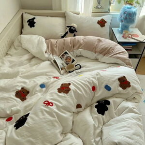 3点セット 敷 おしゃれキャラクター 4点セット 掛け布団カバー ふとんかばー 洋式?和式兼用 羽毛布団カバー セミダブル シングル