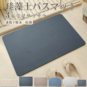 珪藻土バスマット 珪藻土マット 柔らか お バスマット 大きいサイズ 大判 珪藻土 足拭き 速乾 キッチンマット バスマット ソフト