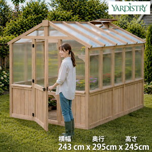 Yardistry ���[�f�B�X�g���[ �O���[���n�E�X �ؐ����� 2.4×3.0m ��^ �K�[�f���n�E�X ���� FSC�F�� ��d�ǃ|���J�[�{�l�[�g �������C ���[�t�x���g �ƒ�؉� ���| �� �A�� �͔| ������� ���O �� 