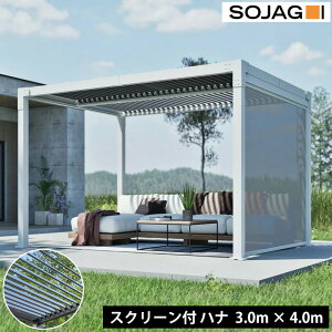 SOJAG �\�W���O �n�i �p�[�S�� 10×13�t�B�[�g ��3×4m �T�C�h�X�N���[���t �N���[�� �A���~�� �K�[�{ ���悯 �J�悯 UV�΍� �ډB�� �V�F�[�h�t�� �ϋv�݌v ���_���f�U�C�� �� �e���X �o���R�j�[ 