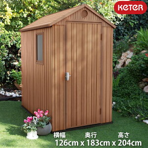 KETER P^[ _[EB 4x6 Ou 126cm × s183m × 204cm Keter Darwin 4x6 Shed 1.2x1.8m u O[ K[f[ q p[ c[VFbh K[fVFbh hu ϋv i