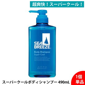 シーブリーズ スーパークール ボディシャンプー 490mL SEABREEZE デオドラント 医薬部外品 ボディソープ クールタイプ ニオイ汗対策 メンズ レディース 爽快 お風呂 シャワー スポーツ後 清涼感 持続 夏用 大容量 制汗 全身洗浄 男女兼用 ファイントゥデイ 送料無料