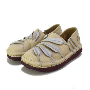 エスタシオン Estacion 革 大きな花びらモチーフ カジュアルシューズ