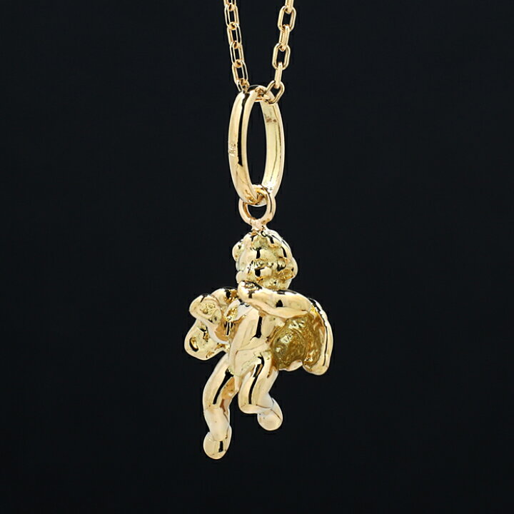 楽天市場】エンジェル 天使 キューピッド K18 18金 18k ペンダント 