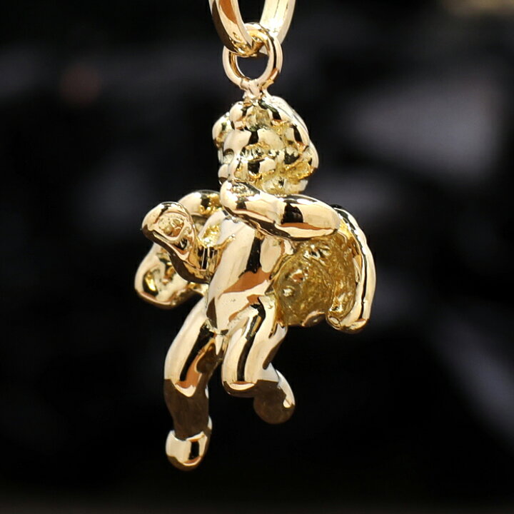 楽天市場】エンジェル 天使 キューピッド K18 18金 18k ペンダント 
