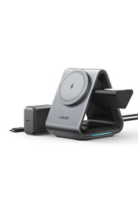 Anker 737 MagGo Charger (3-in-1 Station) (�}�O�l�b�g�� 3-in-1 ���C�����X�[�d�X�e�[�V����)