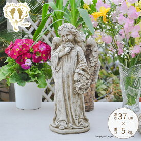 ストーン　女神像 インポート「天使　祈り」A 　ヨーロッパ　英国製 ガーデニング　ガーデン　雑貨　オーナメント　おしゃれ　置物 おうち時間 大人かわいい雑貨