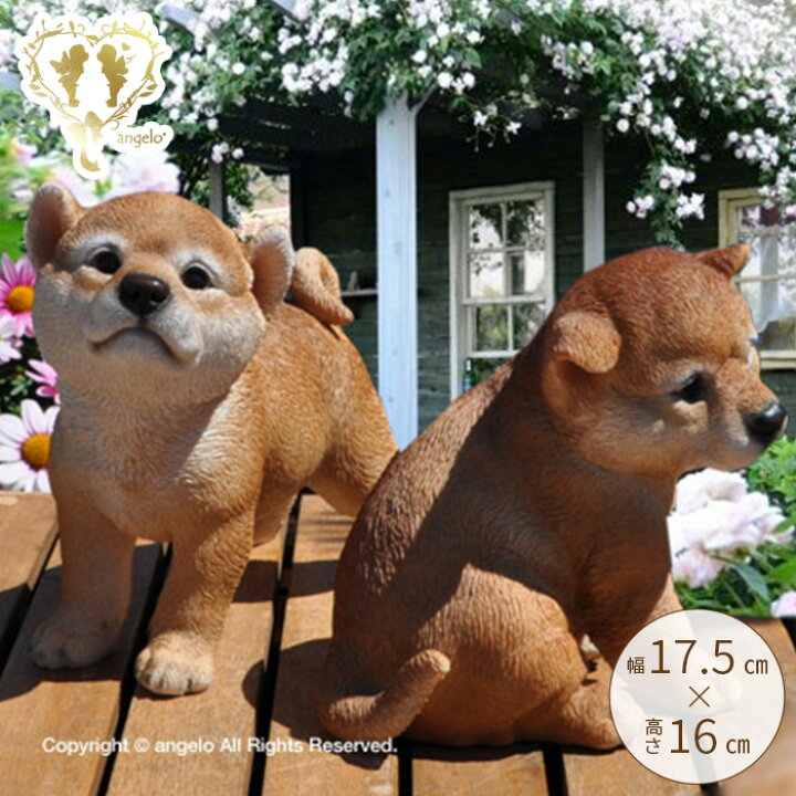 楽天市場】送料無料 ガーデニング雑貨 アソート 子犬【秋田犬ペア2匹 