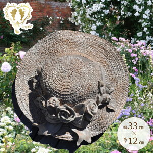 プランター ストローハット 壁掛け 麦わら帽子ブラウン 【あす楽】ガーデニング雑貨 【送料無料】ガーデニング ガーデン 雑貨 オーナメント ギフト対応 おうち時間 大人かわいい雑貨