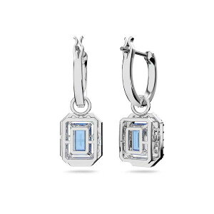 【オープンSALE!5%値下げ中】スワロフスキー SWAROVSKI Millenia フープピアス オクタゴンカット ブルー 5619500 喜ばれるギフト