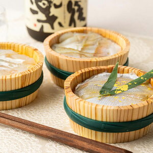 金箔入り小鯛笹漬け・のど黒・ひでたら昆布締め半樽3種詰合せ 福井 ご当地 グルメ