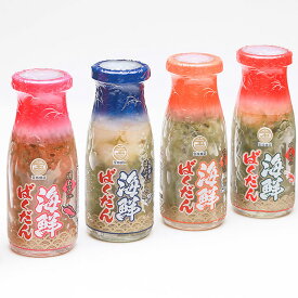 海鮮ばくだん4種セット（ギフト箱入り） めかぶ いくら 明太子 つぶ貝 ほたて 甘エビ 瓶 ビン 海鮮丼 海宝漬 父の日 母の日 お中元 お歳暮 ギフト