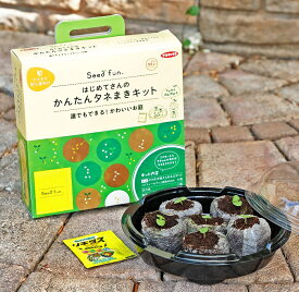 / 送料無料 / サカタのタネ かんたんタネまきキット （ガーデニング 苗 植物 栽培 栽培キット かわいい）