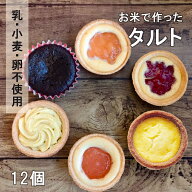 【アレルギー対応】 NEW お米deタルト (12個セット) 6種類×2個 / 豆乳プリン / ガトーショコラ / もも /…