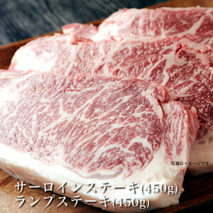 【送料無料】 中島牧場 サーロインステーキ1枚(450g)ランプステーキ3枚(450g)( 牛肉 ステーキ お祝い ギフト詰合せ バーベキュー 新潟県産 母の日 父の日 敬老の日 パーティー お中元 お歳暮