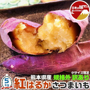 訳あり 紅はるか さつまいも 5kg 小サイズ 25-80本入 傷あり規格外・ご家庭用 熊本県産 甘い さつま芋 生芋 箱買い 野菜 焼き芋にもOK 送料無料
