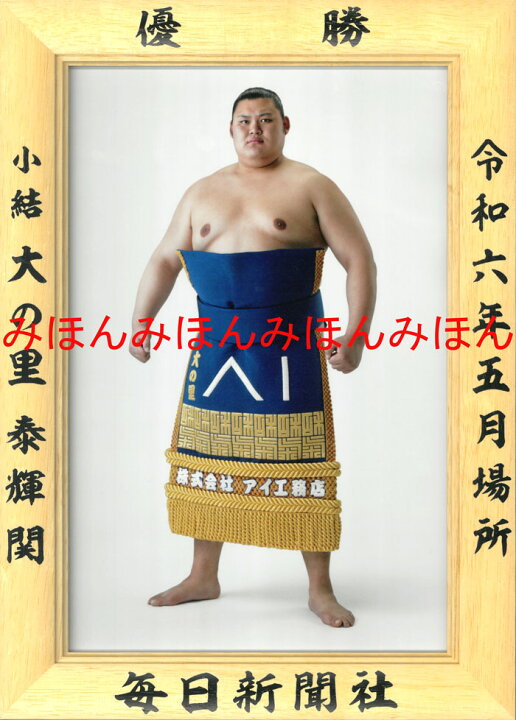 楽天市場】大の里泰輝関 優勝ミニ額 大相撲 ミニ額 大相撲 優勝額 令和 大相撲ステッカー大の里初優勝