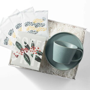 【最大1000円OFFクーポン】結婚祝い ギフト プレゼント コーヒー 食器セット おしゃれ マグカップ&プレート&スペシャルティコーヒー SAKUZAN×ONIBUS CAFE TIME BOX / SAKUZAN × ONIBUS COFFEE / SINGLE[サク