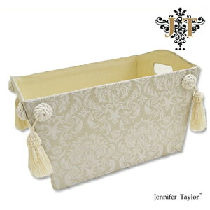 ジェニファーテイラー【送料無料】【ハルノ】マガジンラック Jennifer Talor haruno グレー ヨーロピアン アメリカ タッセル エレガント アンティーク調 輸入 インテリア 小物入れ マガジンボッ