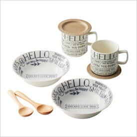 Chat Tea Time マグ＆ボウルペアセット ボウル マグカップ お皿 ペア ナチュラル【ギフト 内祝い 結婚内祝い 出産祝い 引き出物 結婚祝い 出産内祝い 快気祝い お返し 香典返し 満中陰志 高品質】