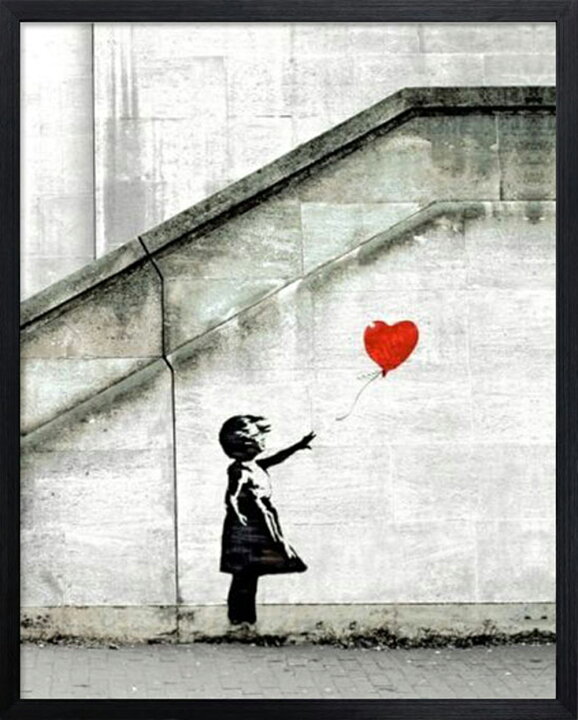 楽天市場】バンクシー 風船と少女 Banksy Red Balloon IBA-61736 覆面 