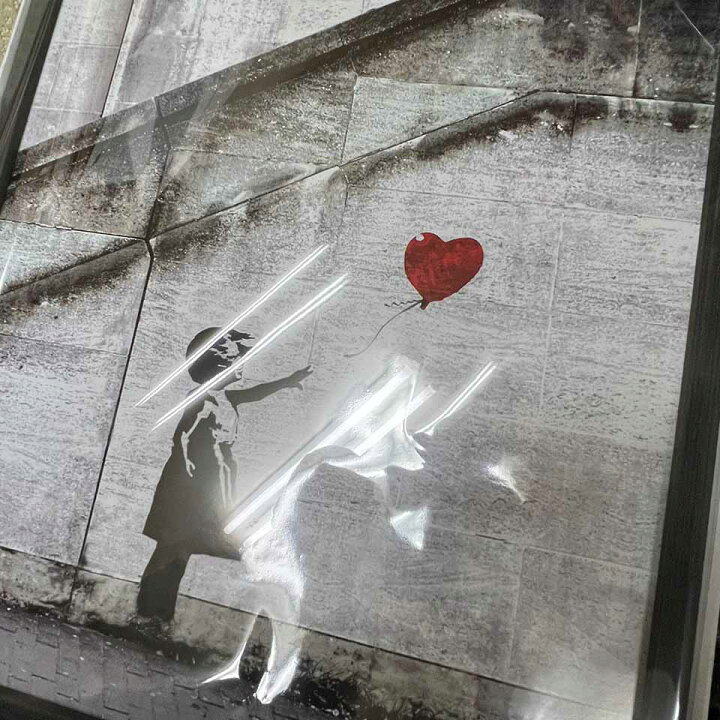 楽天市場】バンクシー 風船と少女 Banksy Red Balloon IBA-61736 覆面 