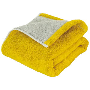 【選べる枚数(1〜10枚)】DAILY PRAIRIEリバーシブルハーフバスタオル<ミモザ/グレー>(COREV-HB-YE)【今治タオル】(認定番号:第2021-823号)【送料込み価格】※こちらの商品は箱に入っており