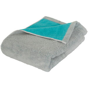 【選べる枚数(1〜10枚)】DAILY PRAIRIEリバーシブルビッグバスタオル<グレー/ターコイズ>(COREV-BB-TQ)【今治タオル】(認定番号:第2021-823号)【送料込み価格】※こちらの商品は箱に入って