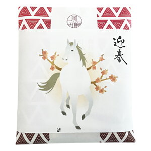 【選べる袋数(1〜3袋)】「迎春 午」掛け紙海苔菓子 お手土産 風雅巻きバラエティ8本入【メール便発送】【送料込み価格】【箱無し・包装不可】熊本県産