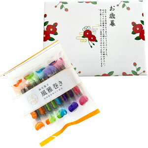 「お歳暮」海苔菓子 風雅巻き 1箱(5種類12本入)(クラフトBOX入)熊本県産【レターパック発送 送料込み価格】