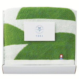 【選べる箱数(1〜10箱)】今治名工 フェイスタオル1P<グリーン>(I-77203)【今治タオル】(認定番号:第2023-1643号)【送料込み価格】