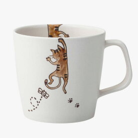 【選べる個数（1～10個）】neko マグカップ　茶（275ml）（25441）【送料込み価格】