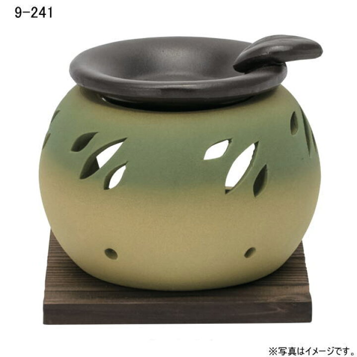 楽天市場】常滑焼山房(やまふさ)丸形枇杷茶香炉(常滑9-241)【送料込み 