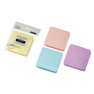 【セット売り】8個セット 角丸ふせん　全面のり　75×75mm（パステル）1P　付箋　echo1199-452【追跡可能…