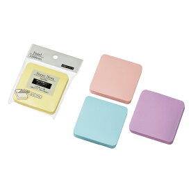 【セット売り】8個セット 角丸ふせん　全面のり　75×75mm（パステル）1P　付箋　echo1199-452【追跡可能メール便対応一個口で1セット（8個）まで】【t5】