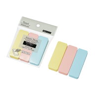 【セット売り】5個セット 角丸ふせん紙　全面のり　25×75mm（パステルアソート）3P　付箋　echo1199-451…