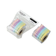 【セット売り】10個セット テープふせん紙 10mm×5m（パステル）5ロール組 付箋ポスト・イット echo1199-…