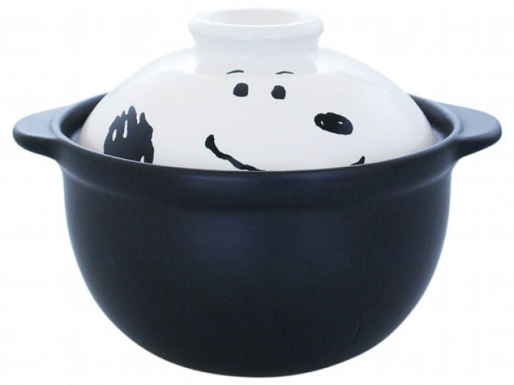 楽天市場 スヌーピー スヌーピーフェイス 一人用土鍋 直火用土鍋 T5 ギフトと100均 ギフトカンパニー