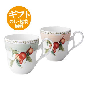 ノリタケ【オーチャードガーデン】マグカップセット(色変り) noritake ORCHARD GARDEN t97855/4911-12【pointn】
